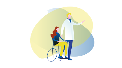 Clickable image ill or occupationally disabled